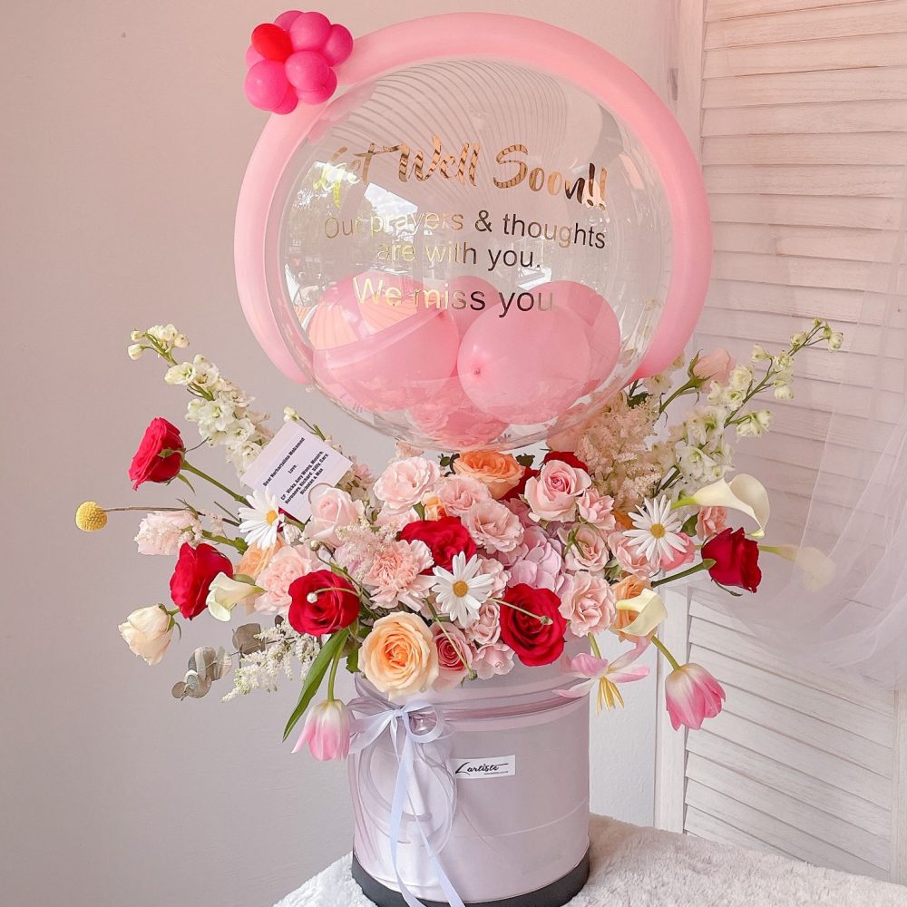 Balloon Flower Box - Premium