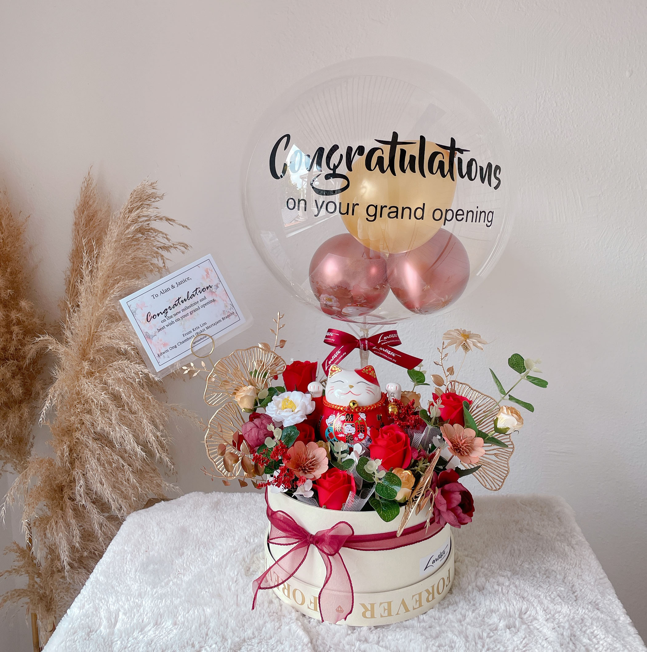 Hot Air Balloon Chocolate Flower Box - Florist in KL