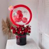 Ferrero flower box with balloon